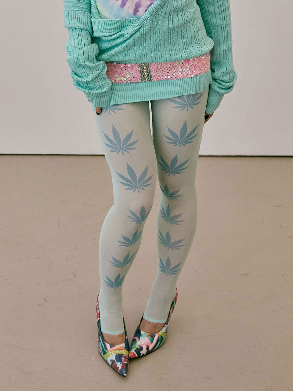 Stoner Girl Tights Mint