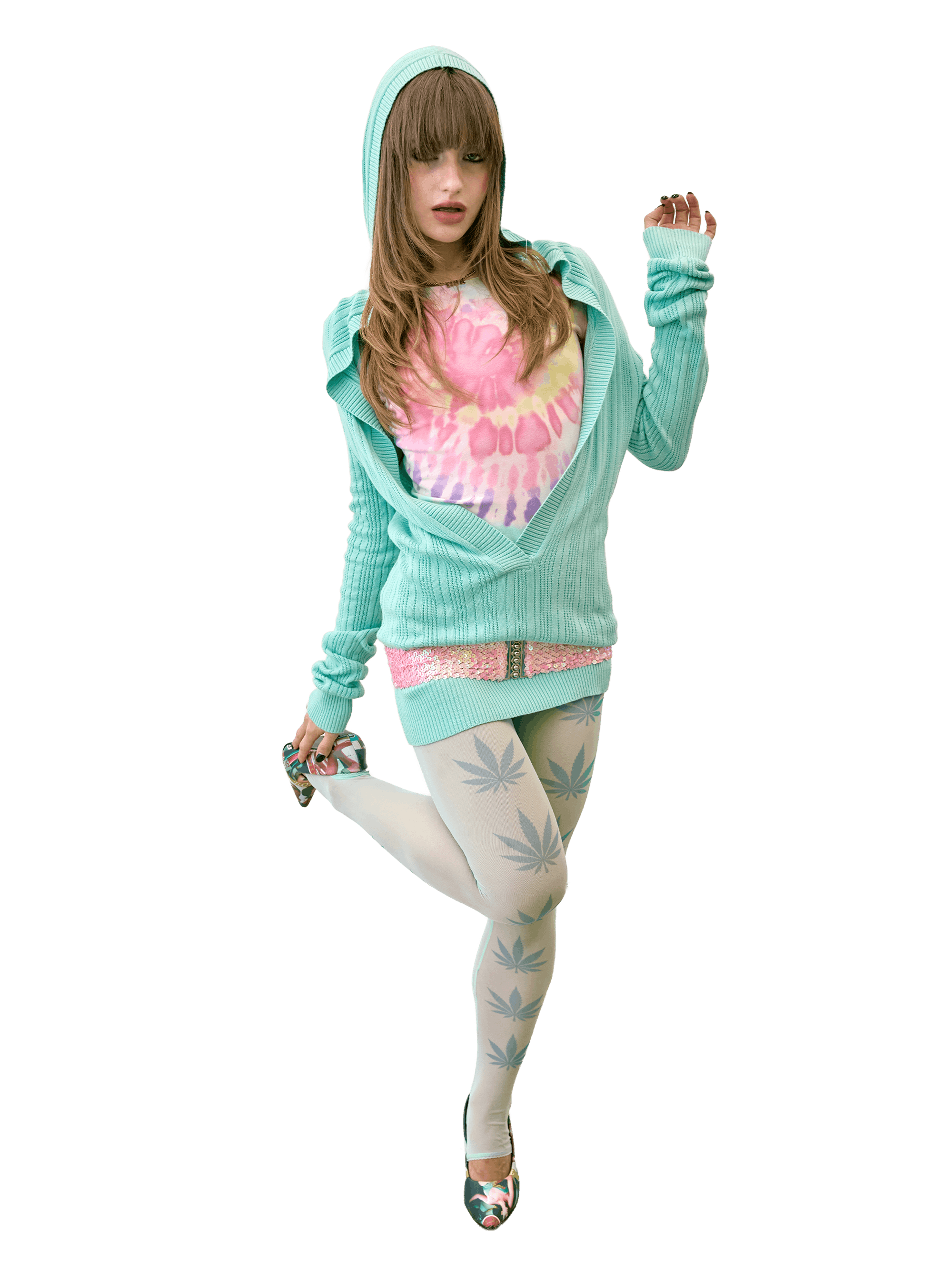 Stoner Girl Tights Mint