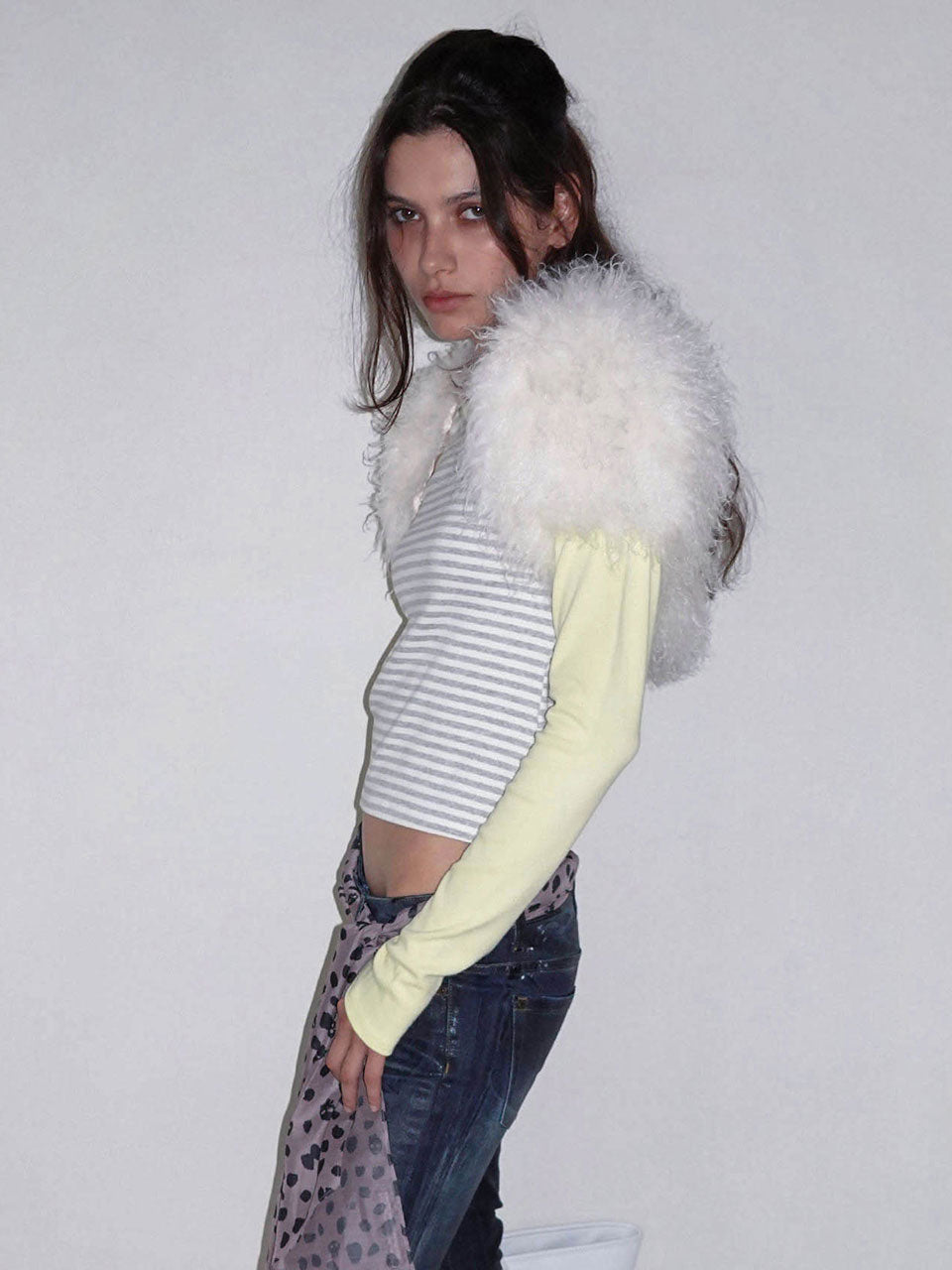 Striped Raglan Tee Lemon