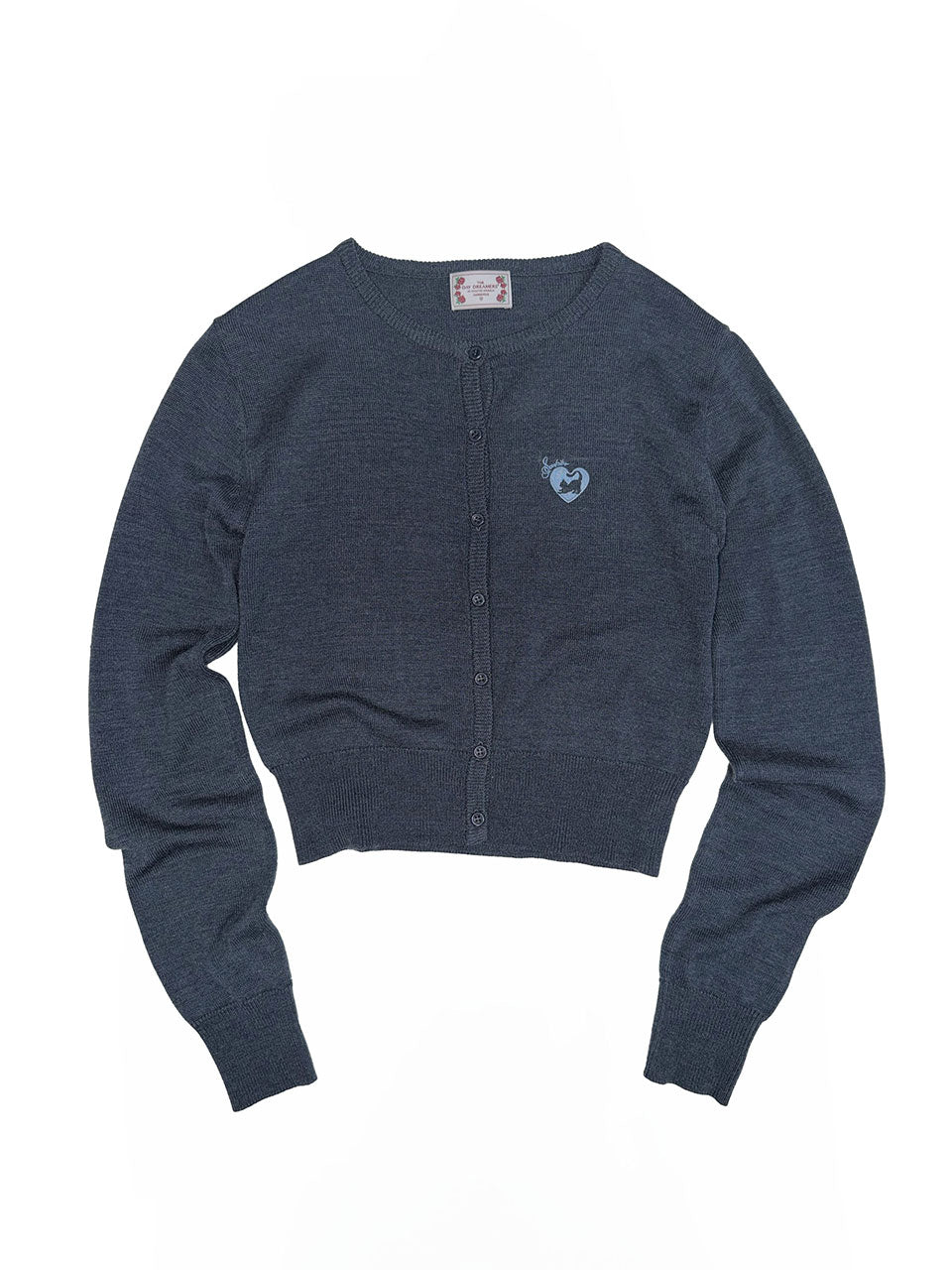 Sweet Kitty Basic Cardigan Navy