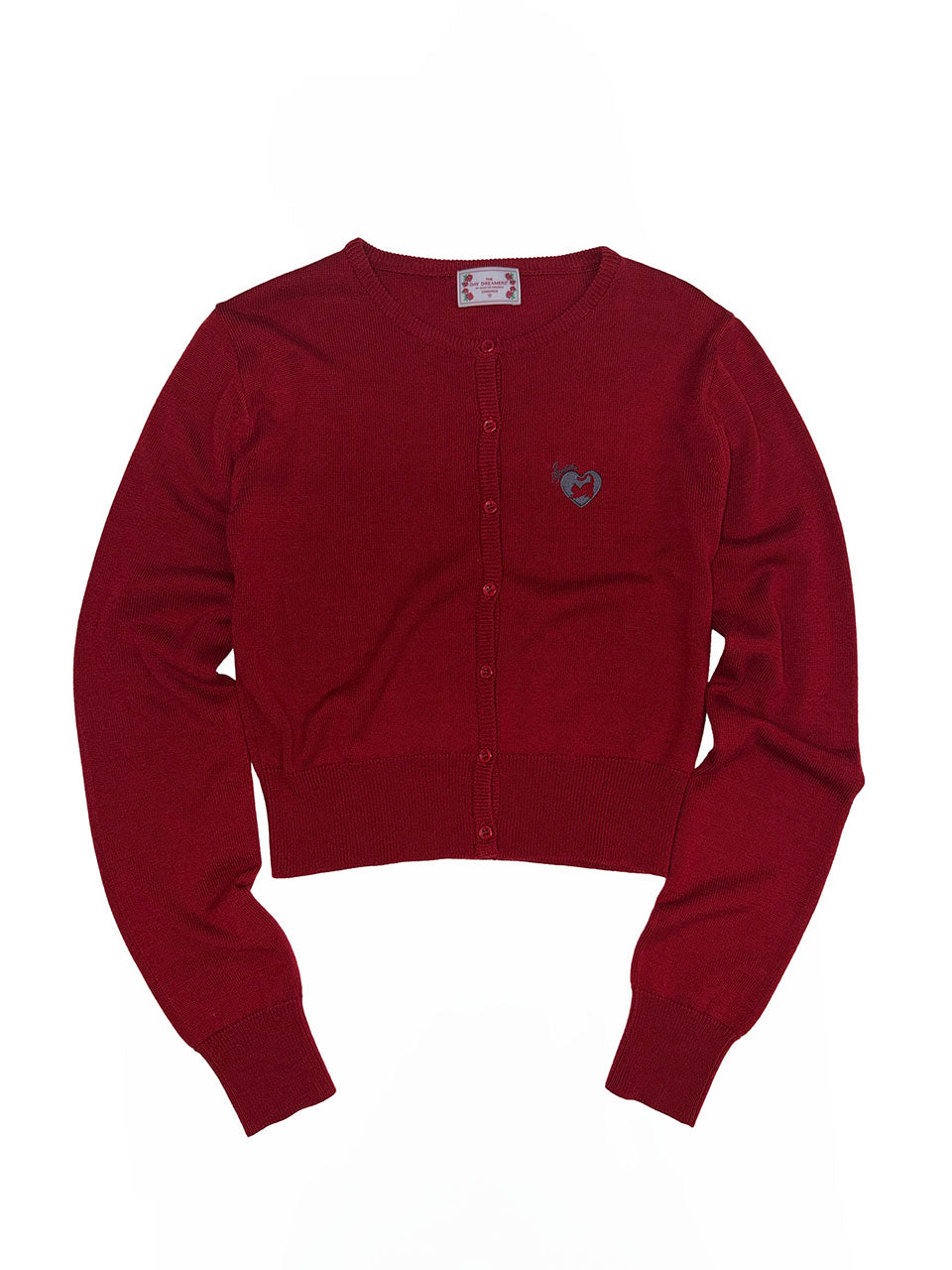 Sweet Kitty Basic Cardigan Red