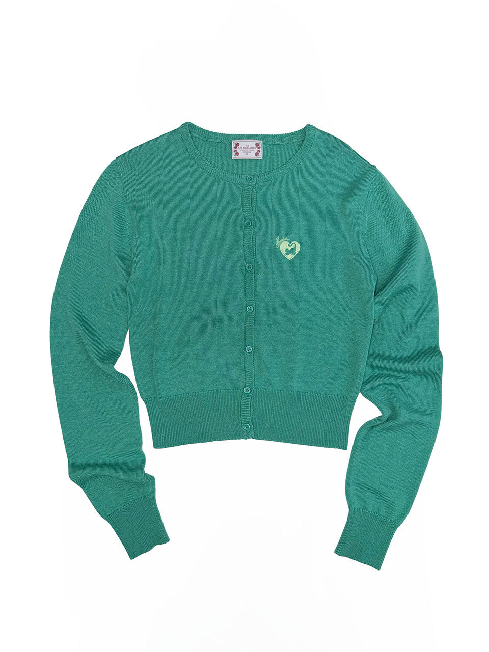 Sweet Kitty Basic Cardigan Turquoise
