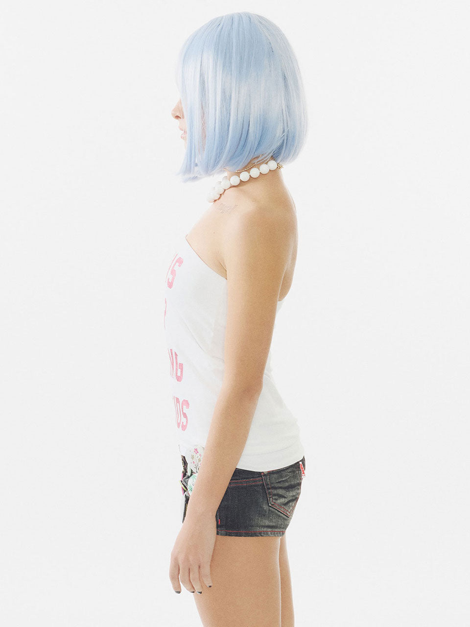 Tabloids Tube Top White