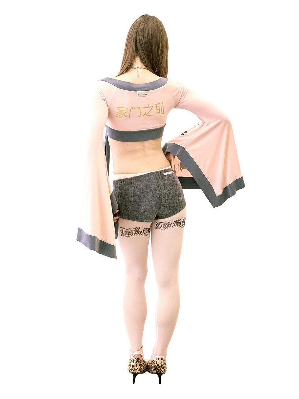 Tramp Tattoo Tights Pale