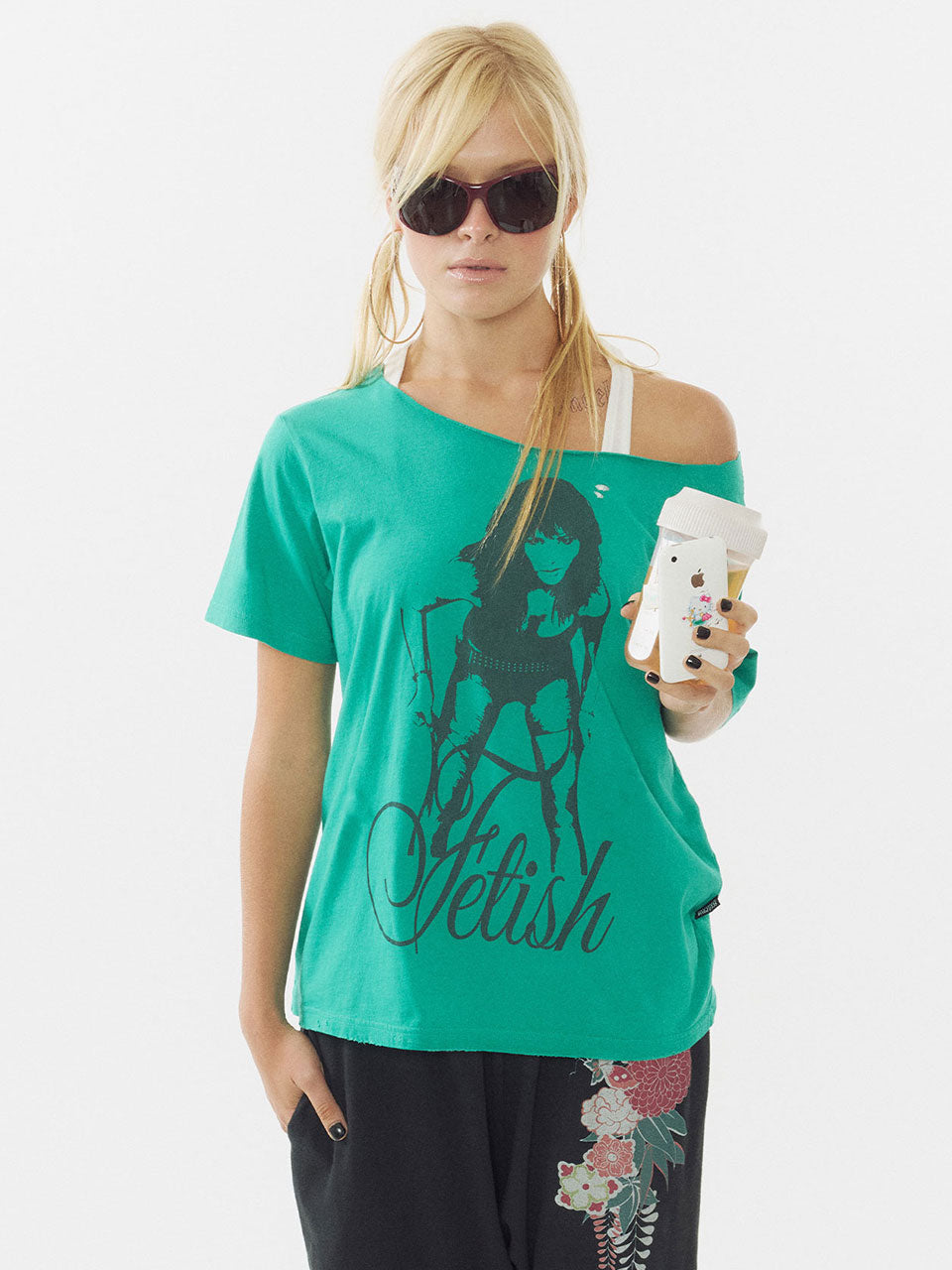Distressed Muse Tee Turquoise – SCULPTOR JAPAN
