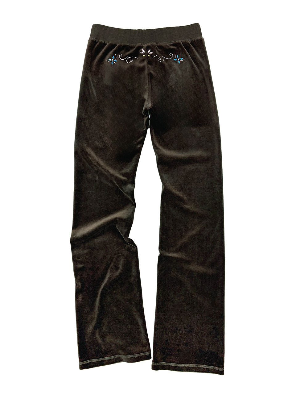 Velour Track Pants Brown