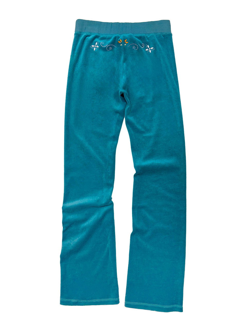 Velour Track Pants Teal