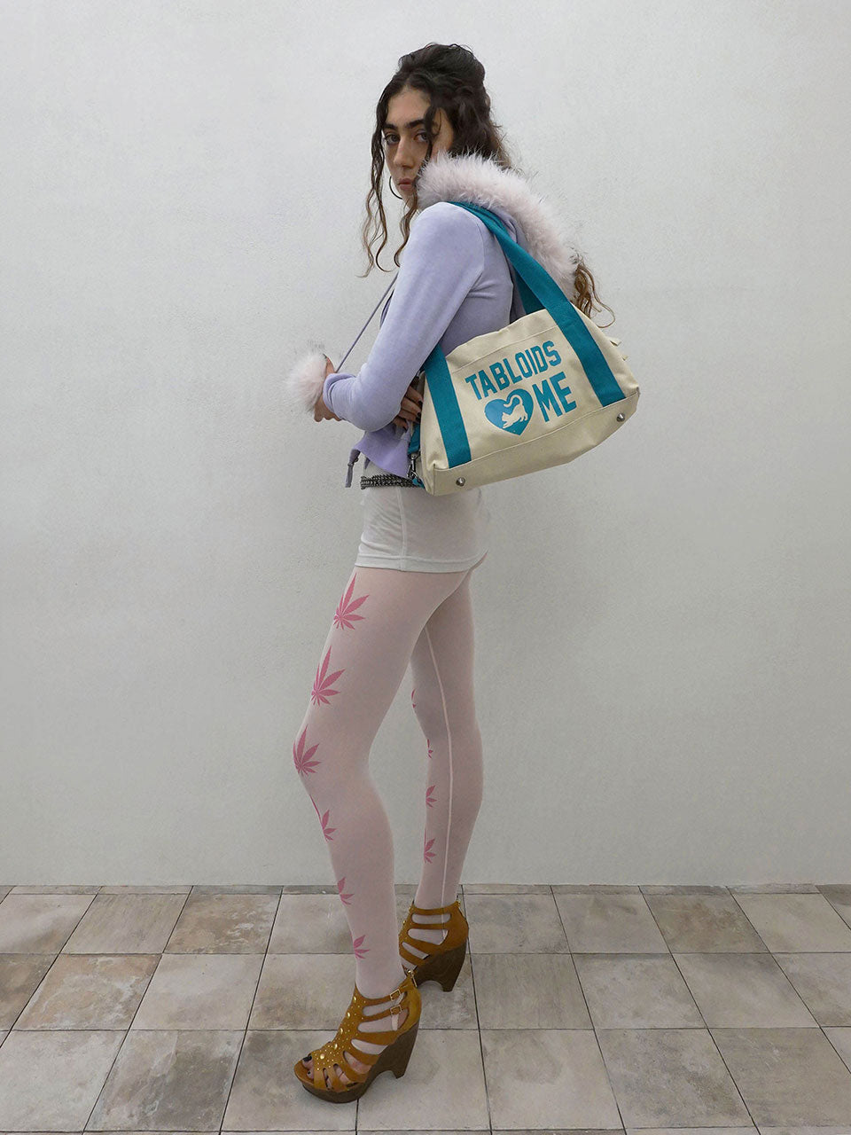 Vintage Canvas Bowling Bag Cream