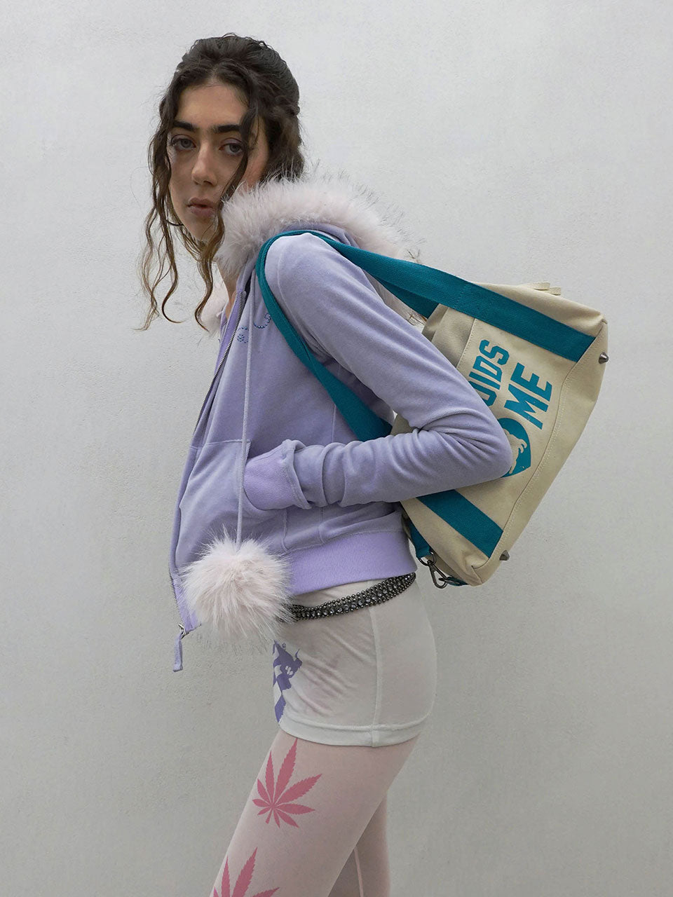 Vintage Canvas Bowling Bag Cream