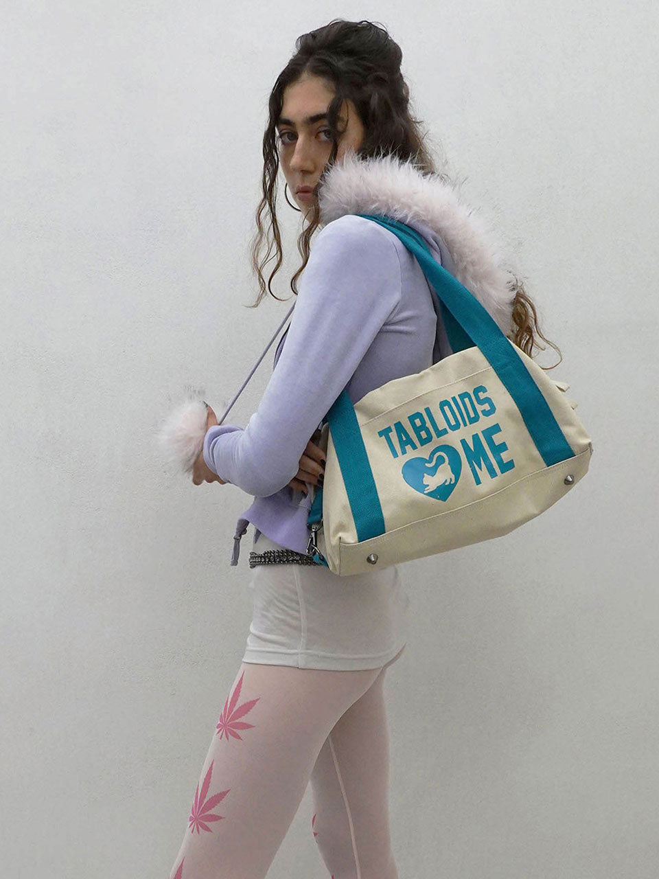 Vintage Canvas Bowling Bag Cream