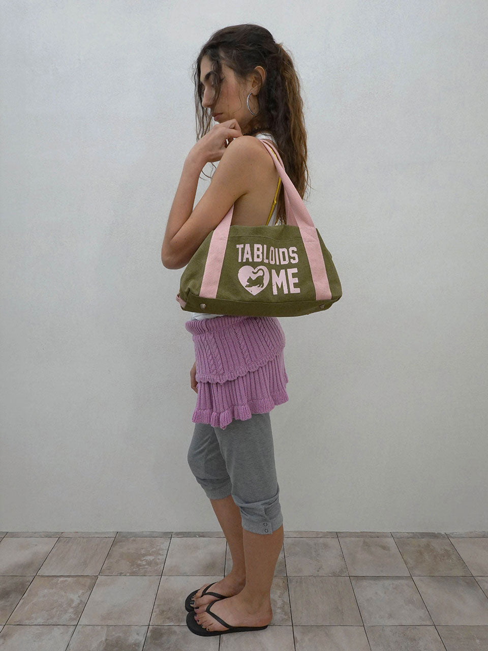 Vintage Canvas Bowling Bag Khaki