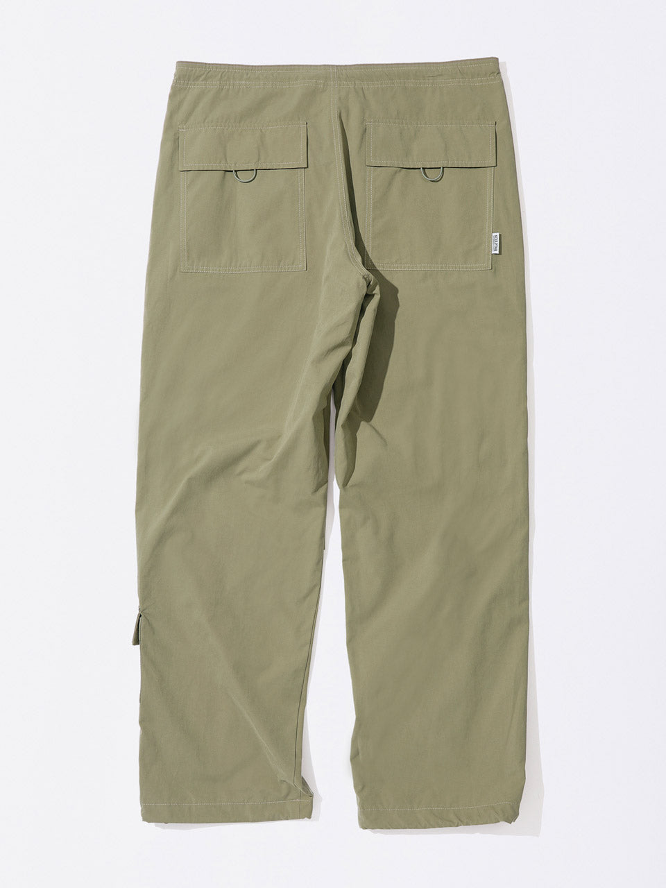 String Parachute Pants Washed Beige