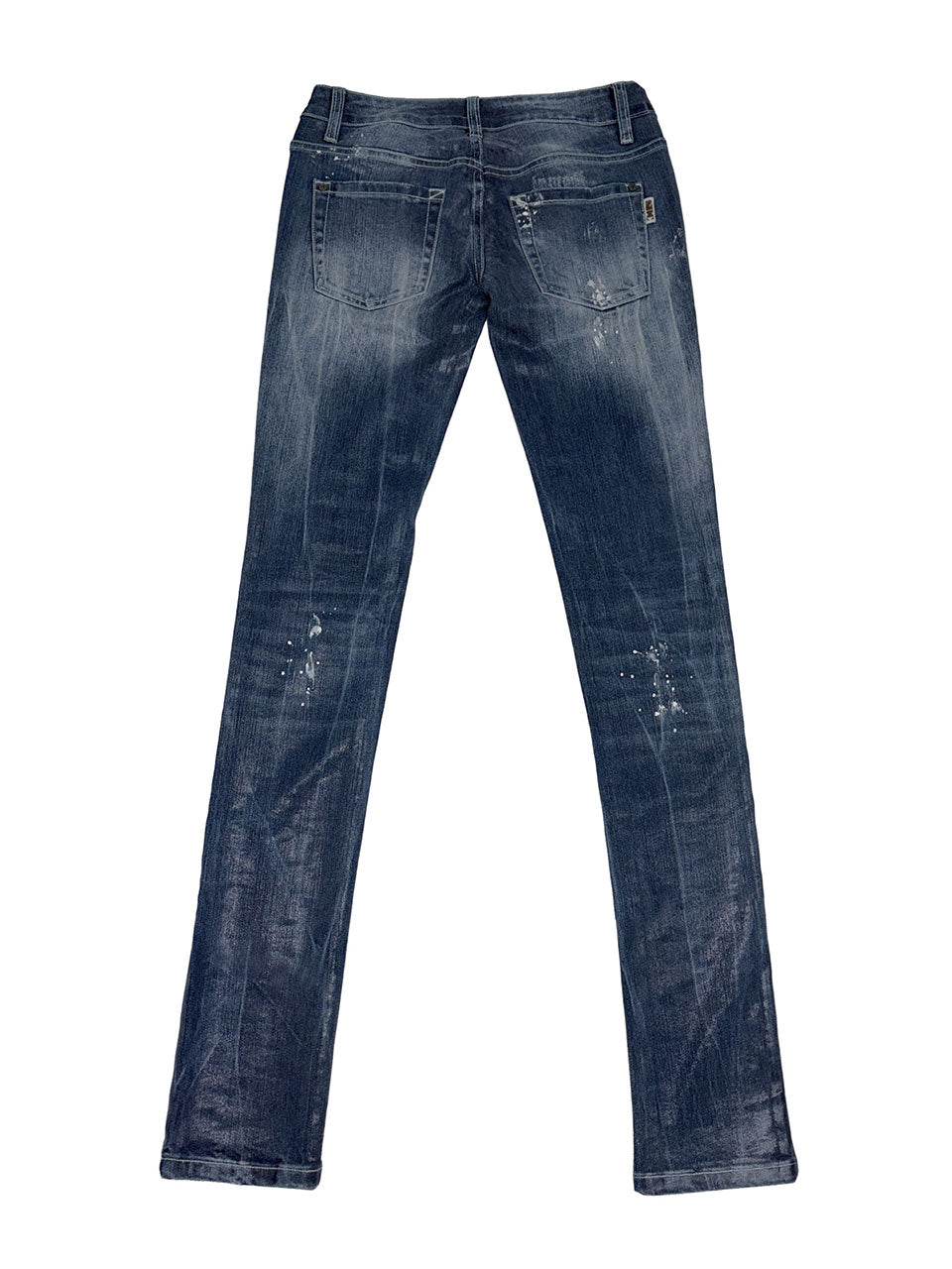 Wet Skinny Jeans Mid Blue
