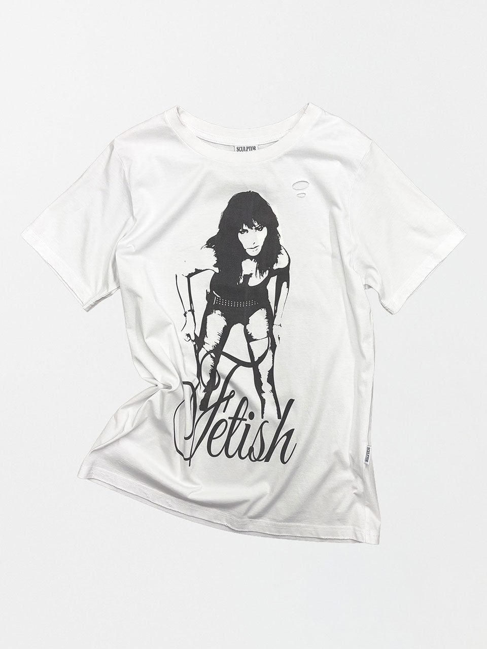 Distressed Muse Tee White – SCULPTOR JAPAN