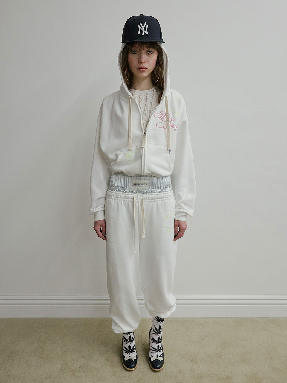 Glow In The Dark Sweatpants White