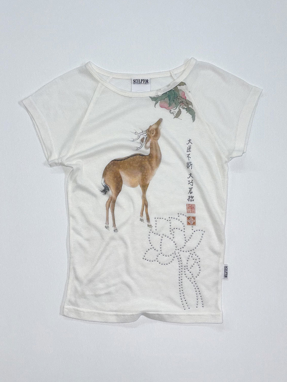 Zen Deer Tee White