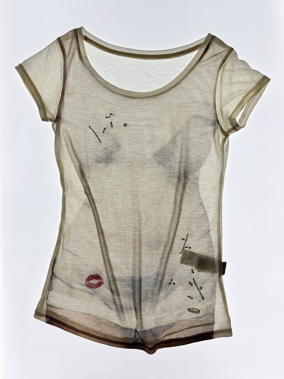 Wet Sheer Tee White