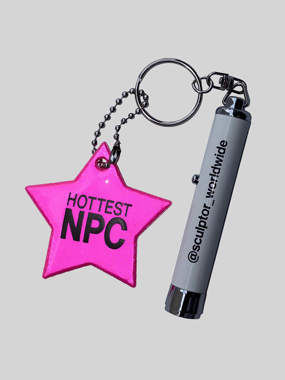 Detective Keyring White