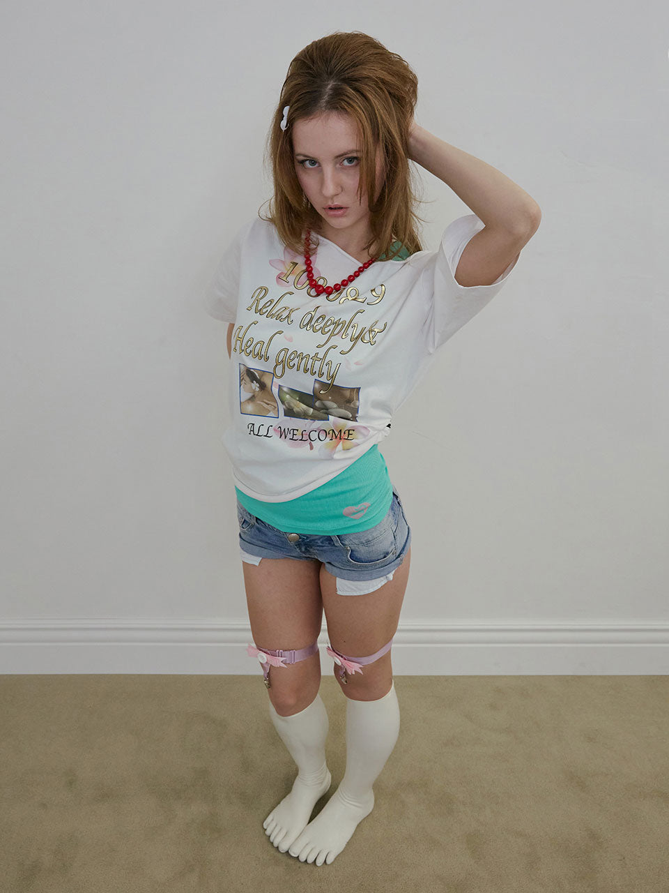 Healing Off-Shoulder Tee White