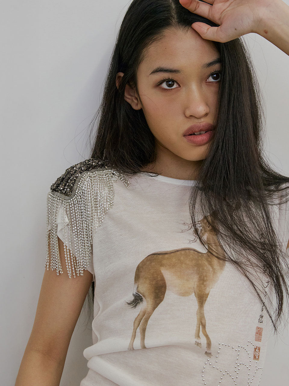 Zen Deer Tee White
