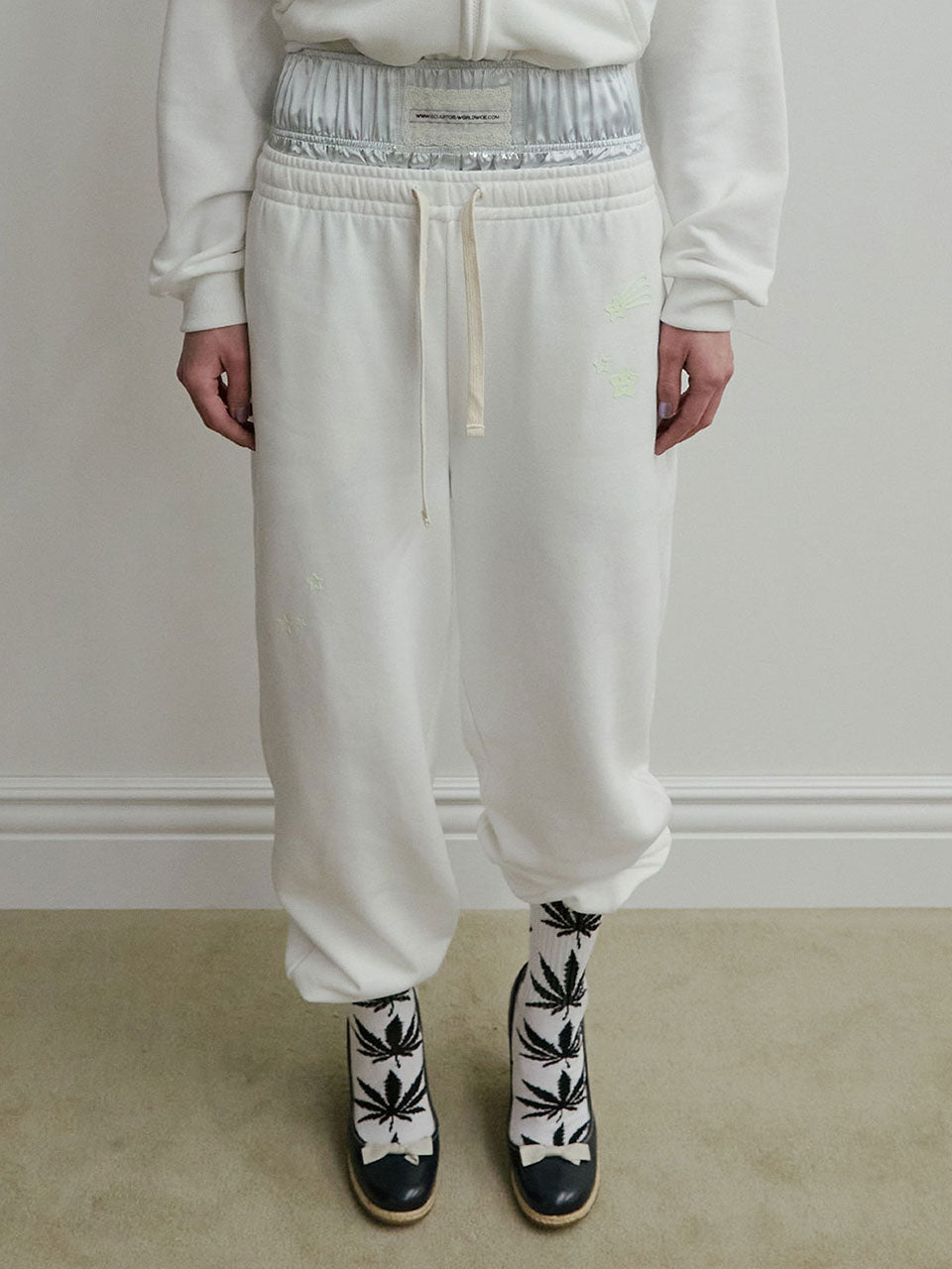 Glow In The Dark Sweatpants White