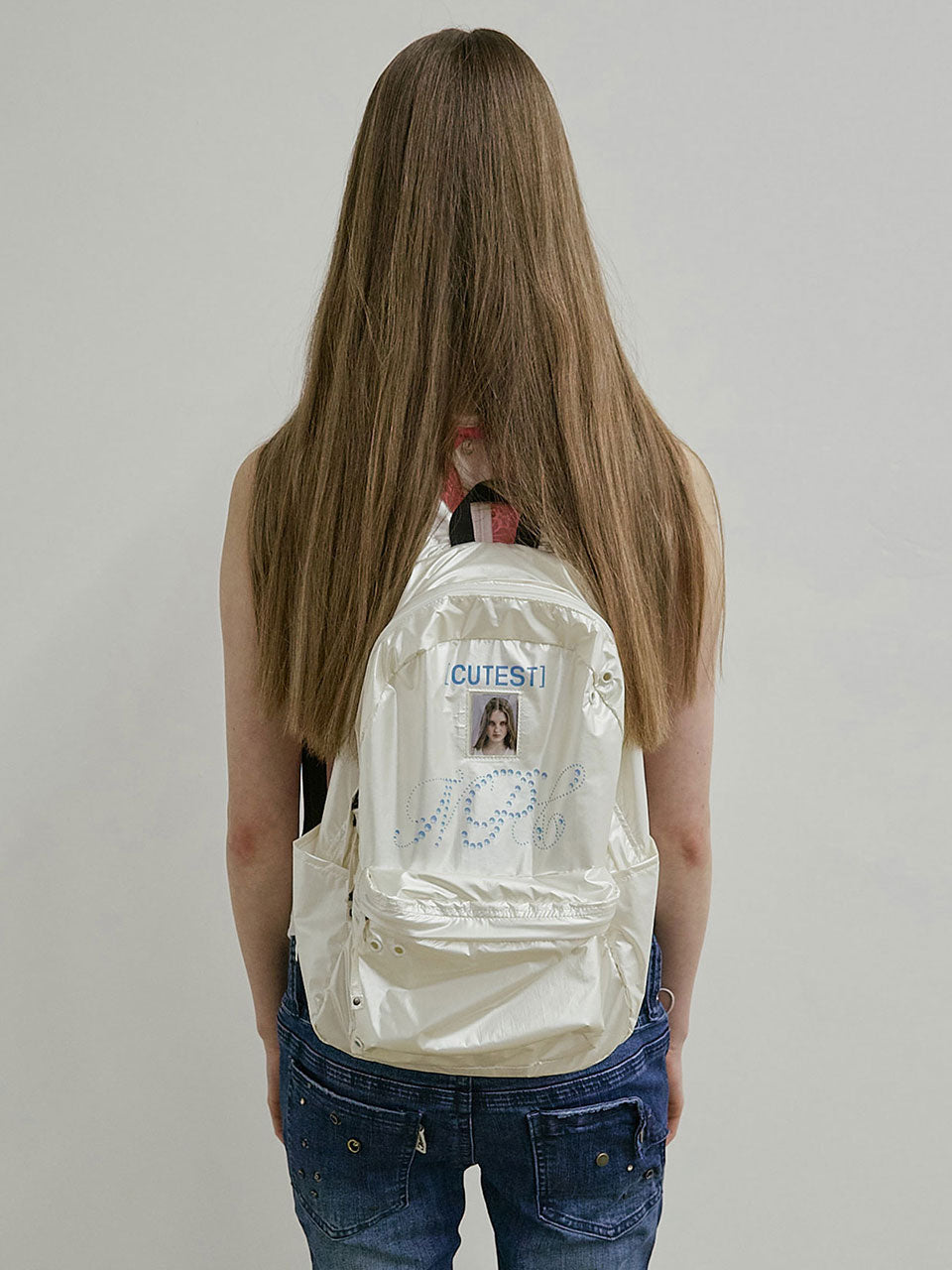 NPC Metallic Backpack White