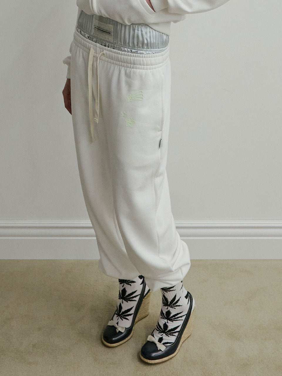 Glow In The Dark Sweatpants White