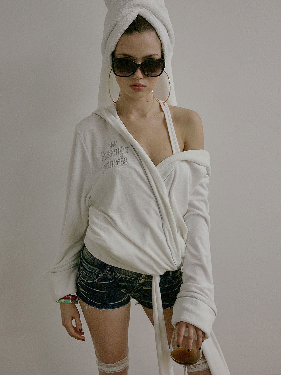 Bath Robe Hoodie White(Princess)