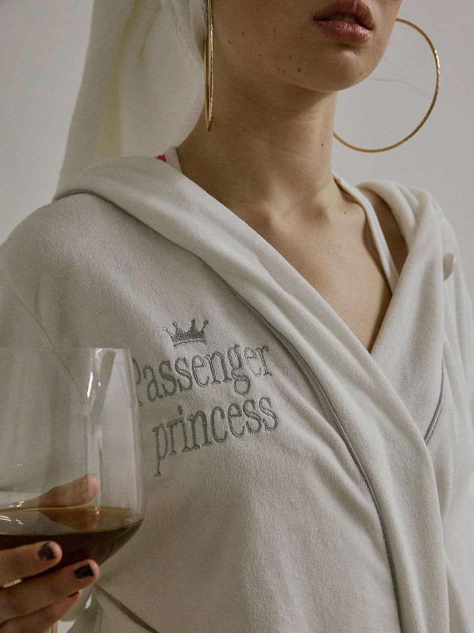 Bath Robe Hoodie White(Princess)