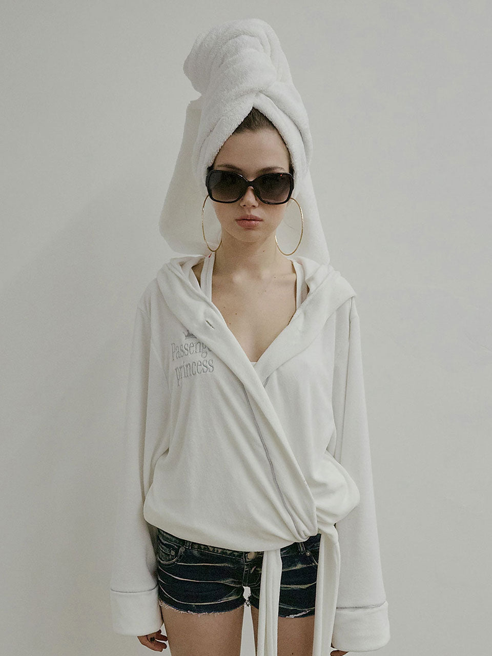 Bath Robe Hoodie White(Princess)