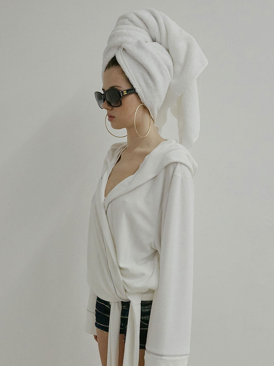 Bath Robe Hoodie White(Princess)