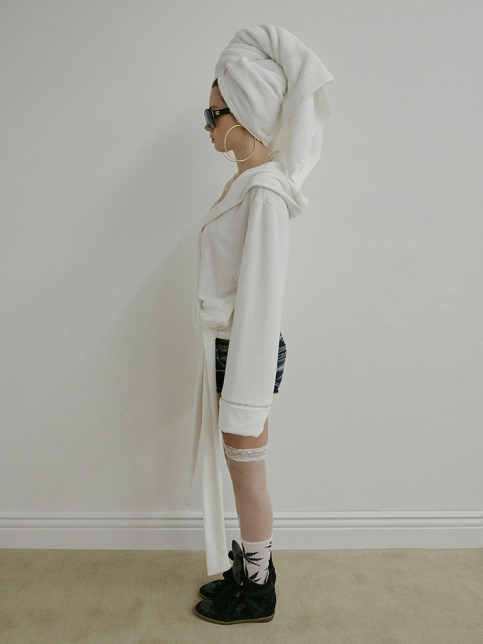 Bath Robe Hoodie White(Princess)