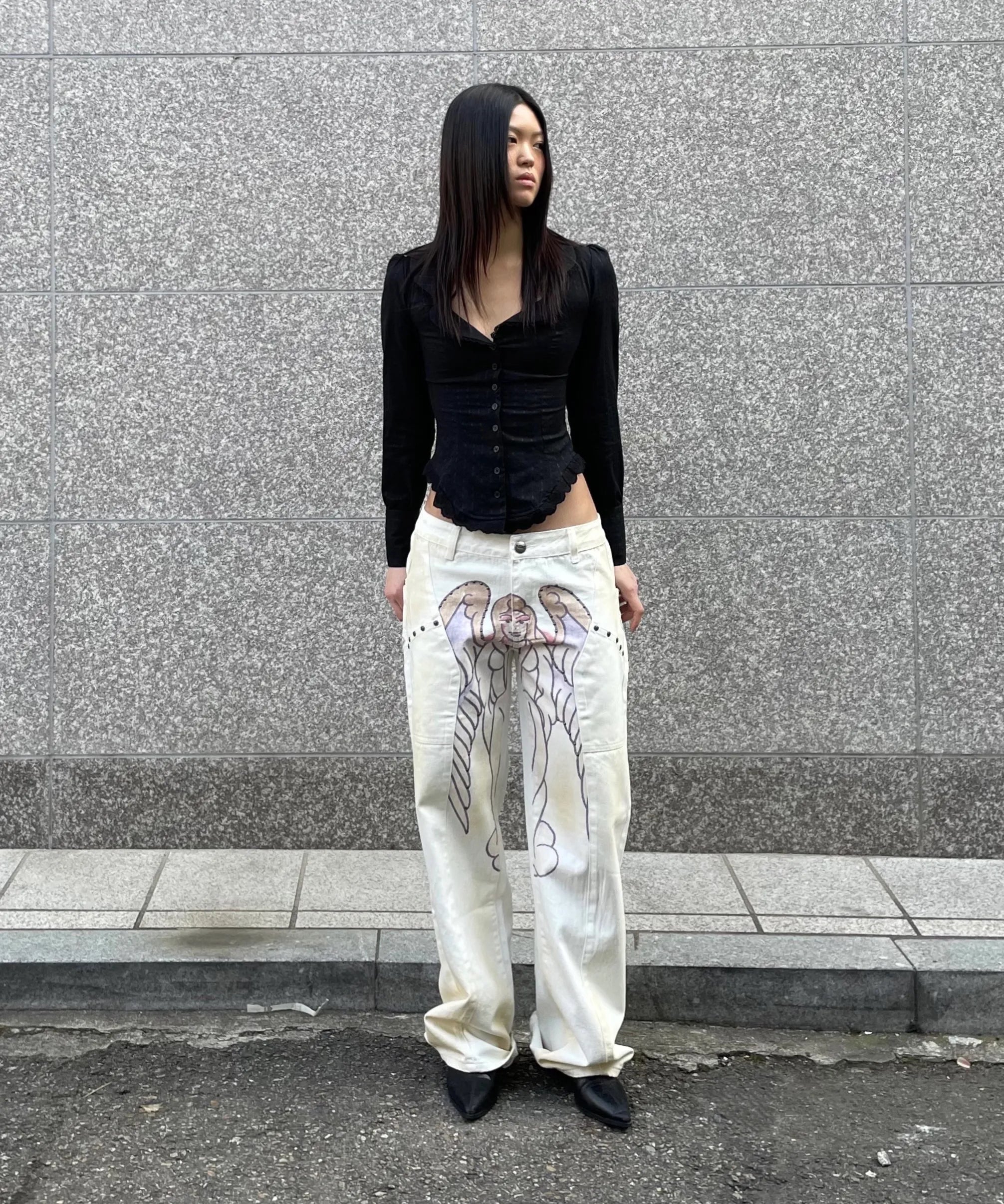 Sculptor X Ed Hardy Cracked Angel Denim Sculptor × Ed Hardy Sculptor X Ed Hardy Cracked Angel Denim Sculptor × Ed Hardy