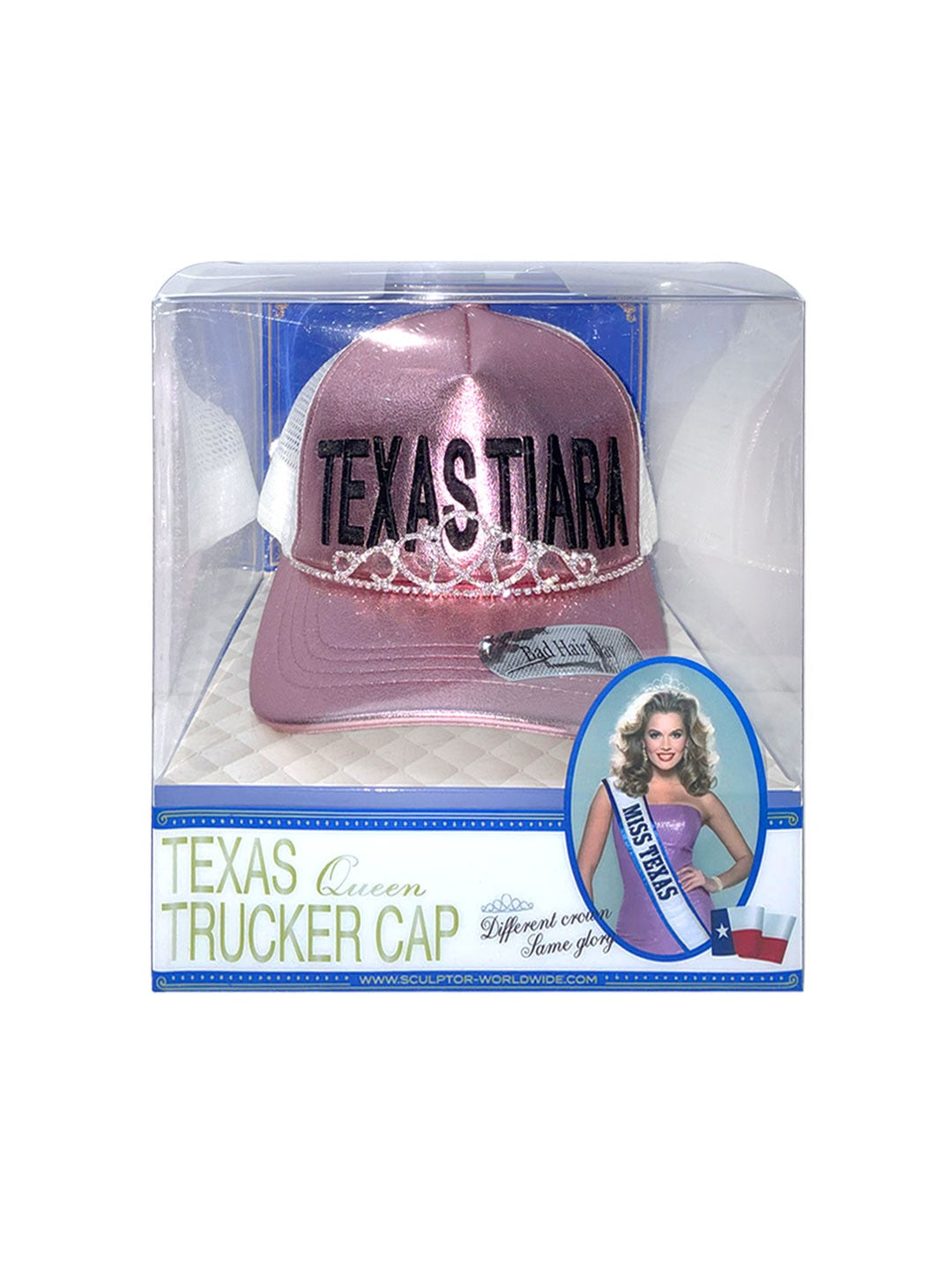Queen Trucker Cap Metallic Pink