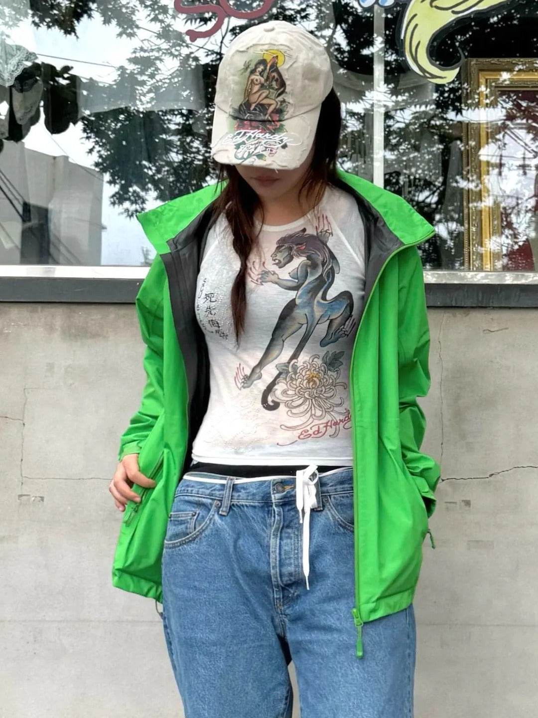 Sculptor X Ed Hardy] Distressed Cap Raw – SCULPTOR JAPAN