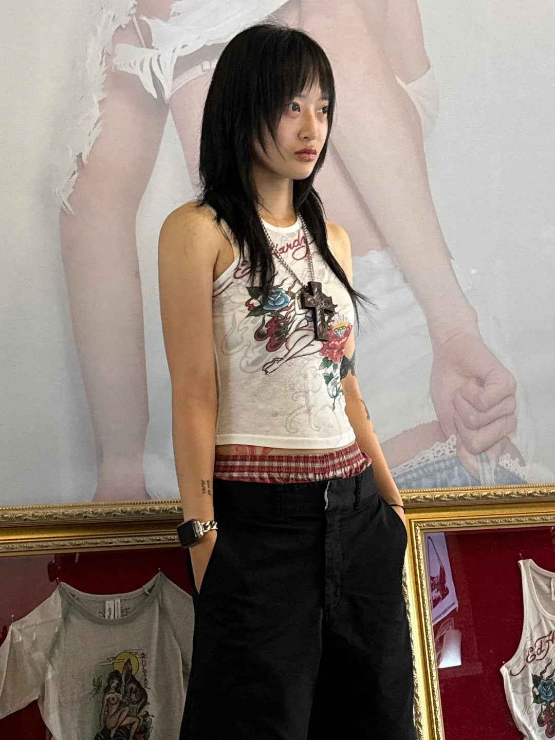 【SCULPTOR】[Sculptor X Ed Hardy]リブタンクトップ Sculptor X Ed Hardy] Rib Tank Top White – SCULPTOR JAPAN